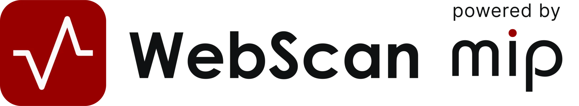 logo + lettermark + powered by - black